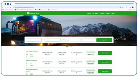 Bus Ticket Reservation